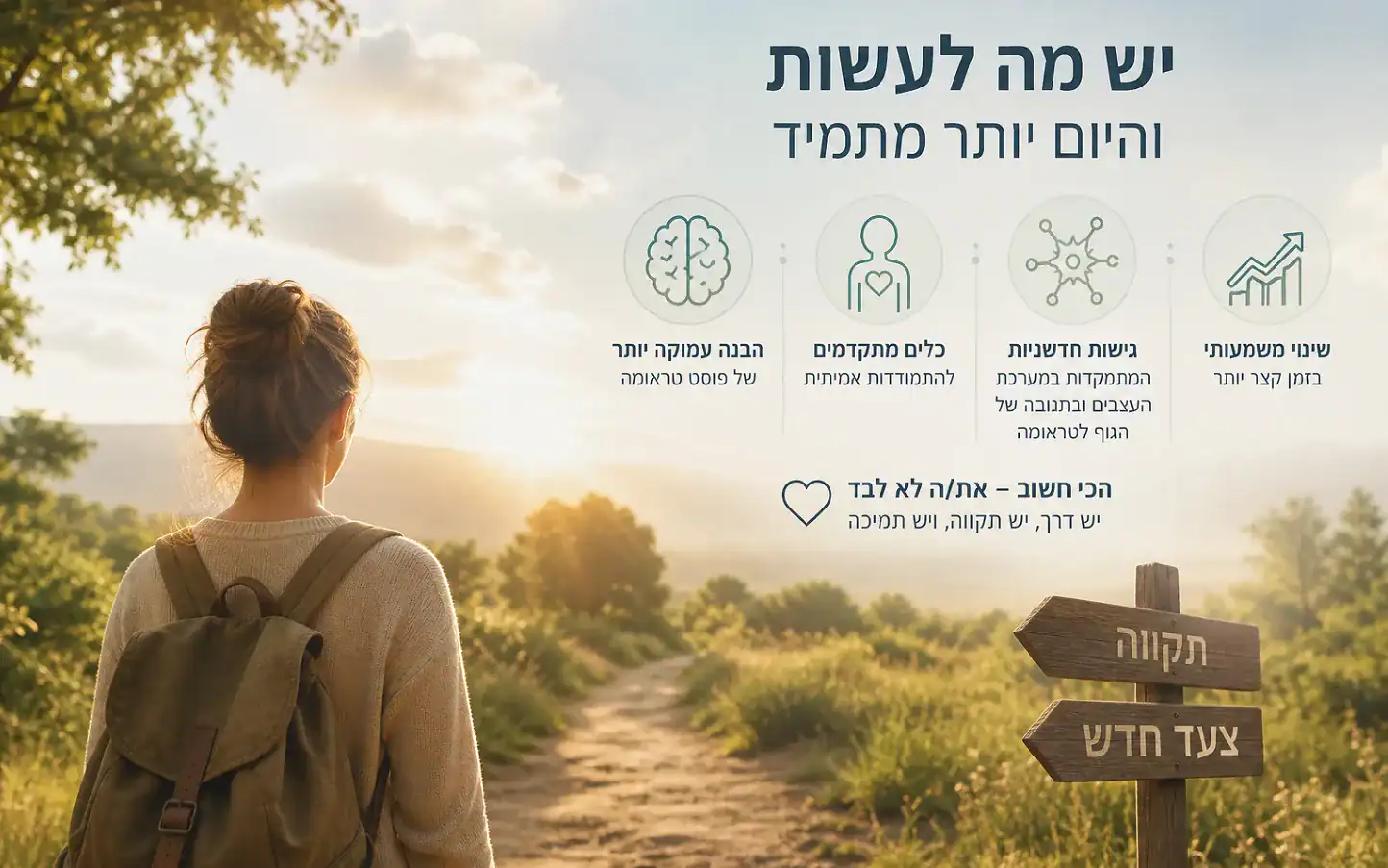 יש דרך לטפל בפוסט טראומה - סטלה סנטר ישראל - תמונה להמחשה בלבד